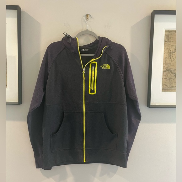 The North Face Grey, Purple and Yellow zip up Jacket - Picture 1 of 7